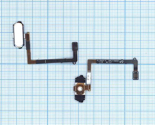 Кнопка HOME в сборе с механизмом и шлейфом для Samsung Galaxy S6 SM-G920F белая