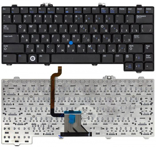 Клавиатура для ноутбука Dell Latitude XT2 XT черная Клавиатура для ноутбука Dell Latitude XT2 XT черная