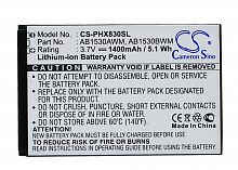 Аккумулятор CS-PHX830SL AB1530BWM для Philips T910/V816/W626/W727 3.7V / 1400mAh