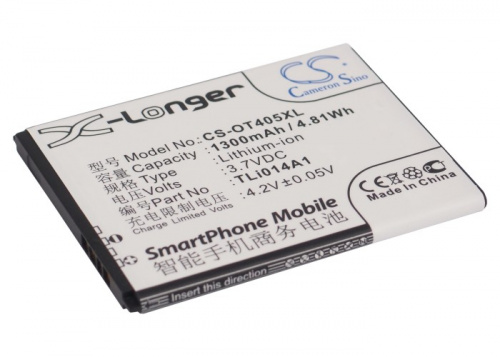 Аккумулятор CS-OT405XL TLi014A1 для Alcatel One Touch Glory 2, 4010 TPOP, 4010D TPOP, 4030D (s'POP) Аккумулятор CS-OT405XL TLi014A1 для Alcatel One Touch Glory 2, 4010 TPOP, 4010D TPOP, 4030D (s'POP)