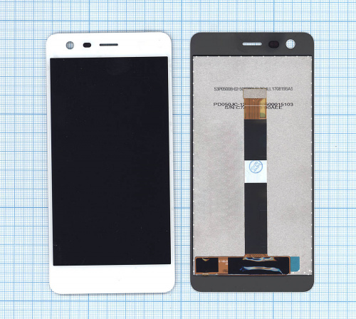 Модуль (матрица + тачскрин) для Nokia 2 белый Модуль (матрица + тачскрин) для Nokia 2 белый