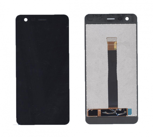 Модуль (матрица + тачскрин) для Nokia 2 черный