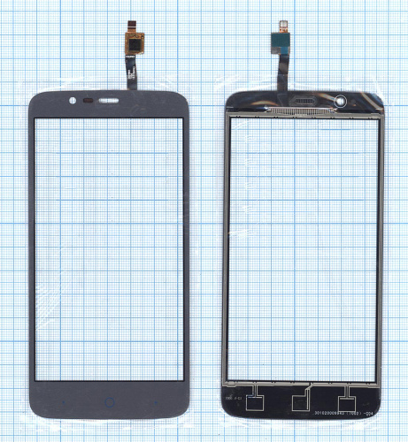 Сенсорное стекло (тачскрин) для ZTE Blade A310 серое Сенсорное стекло (тачскрин) для ZTE Blade A310 серое