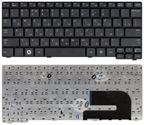 Клавиатура для ноутбука Samsung N140 N144 N145 N148 N150 черная Клавиатура для ноутбука Samsung N140 N144 N145 N148 N150 черная