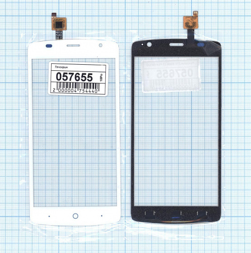 Сенсорное стекло (тачскрин) для ZTE Blade L5 Plus белое Сенсорное стекло (тачскрин) для ZTE Blade L5 Plus белое