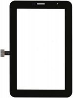 Сенсорное стекло (тачскрин) для Samsung Galaxy Tab 2 7" P3100 черное с отверстием под динамик