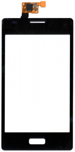 Сенсорное стекло (тачскрин) для LG Optimus L5 E610 E612 черное Сенсорное стекло (тачскрин) для LG Optimus L5 E610 E612 черное