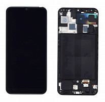 Модуль (матрица + тачскрин) для Samsung Galaxy A30 SM-A305F (TFT) черный с рамкой