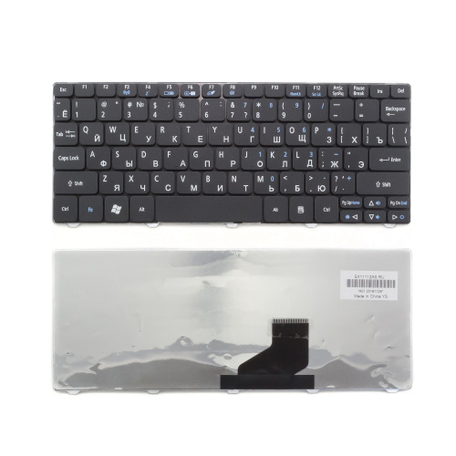 Клавиатура для ноутбука Acer Aspire One 521 черная Клавиатура для ноутбука Acer Aspire One 521 черная
