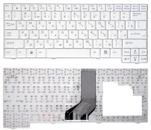 Клавиатура для ноутбука LG X110, X120 белая Клавиатура для ноутбука LG X110, X120 белая
