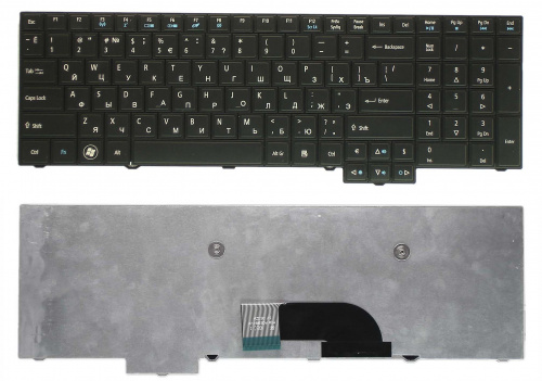 Клавиатура для ноутбука Acer Travelmate 5760 8573 черная Клавиатура для ноутбука Acer Travelmate 5760 8573 черная
