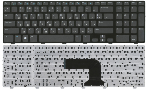 Клавиатура для ноутбука Dell Inspiron 3721 5721 5737 черная Клавиатура для ноутбука Dell Inspiron 3721 5721 5737 черная