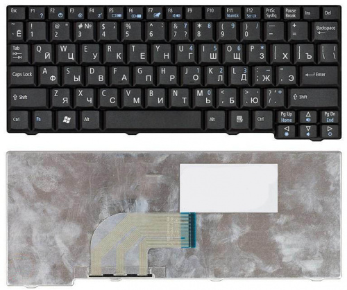 Клавиатура для ноутбука Acer Aspire One A110 A150 D150 D250 ZG5 ZG8 черная Клавиатура для ноутбука Acer Aspire One A110 A150 D150 D250 ZG5 ZG8 черная