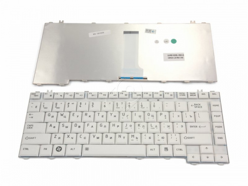 Sino Power Клавиатура для ноутбука Toshiba 9J.N9082.E0R, NSK-TAE0R (белая)