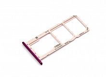 Лоток для SIM-карты Huawei Y7 2019 красный