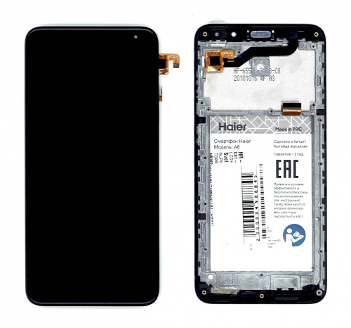 Модуль (матрица + тачскрин) для Haier Alpha A6 черный