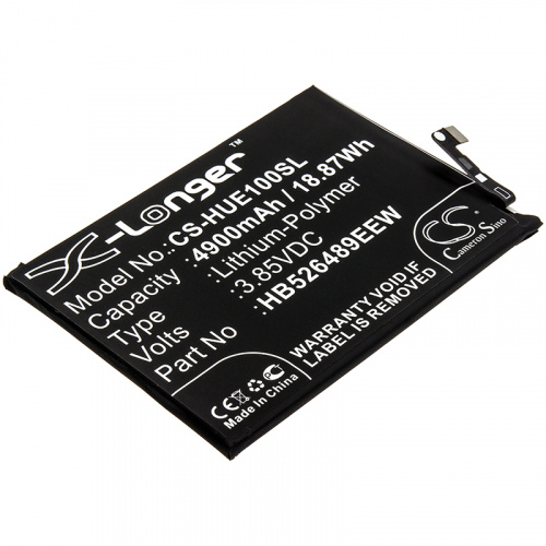 Аккумулятор CS-HUE100SL HB526489EEW для Huawei Honor Play 9A, 3.85V / 4900mAh / 18.87Wh Аккумулятор CS-HUE100SL HB526489EEW для Huawei Honor Play 9A, 3.85V / 4900mAh / 18.87Wh