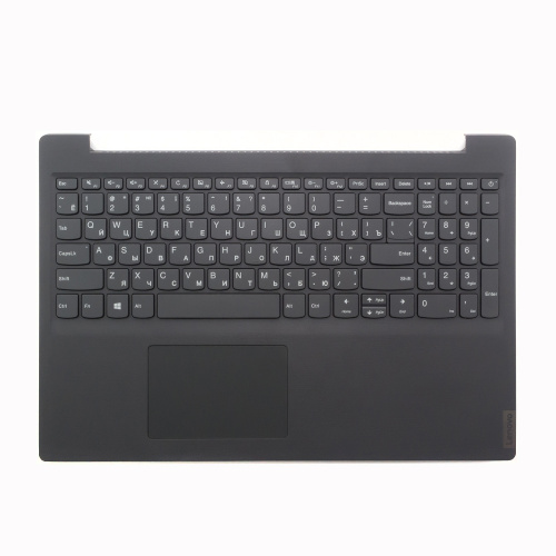 Клавиатура для ноутбука Lenovo V15-IIL серая с серым топкейсом Клавиатура для ноутбука Lenovo V15-IIL серая с серым топкейсом