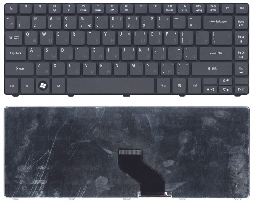 Клавиатура для ноутбука Acer Aspire Timeline 3410 3410T 3410G 4741 3810 черная матовая Клавиатура для ноутбука Acer Aspire Timeline 3410 3410T 3410G 4741 3810 черная матовая