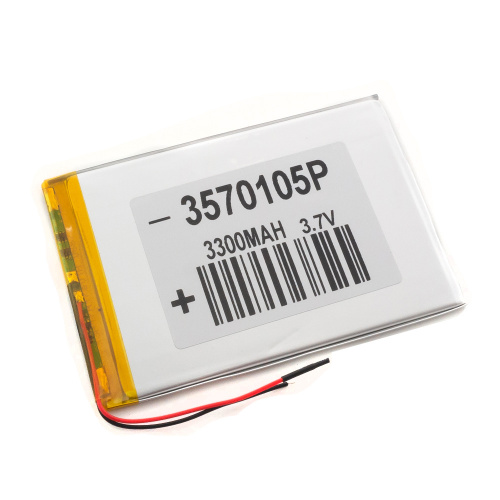 Аккумулятор 3.7v 3300mAh (110x75x3.5 мм) Аккумулятор 3.7v 3300mAh (110x75x3.5 мм)