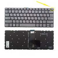 Клавиатура для ноутбука Lenovo IdeaPad 320-14ISK серая с подсветкой