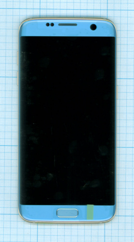 Модуль (матрица + тачскрин) для Samsung Galaxy S7 Edge SM-G935FD голубой с рамкой Модуль (матрица + тачскрин) для Samsung Galaxy S7 Edge SM-G935FD голубой с рамкой