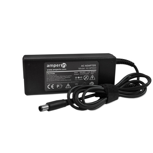 Блок питания (сетевой адаптер) Amperin AI-HP90D для ноутбуков HP 18.5V 4.9A 7.4pin Блок питания (сетевой адаптер) Amperin AI-HP90D для ноутбуков HP 18.5V 4.9A 7.4pin