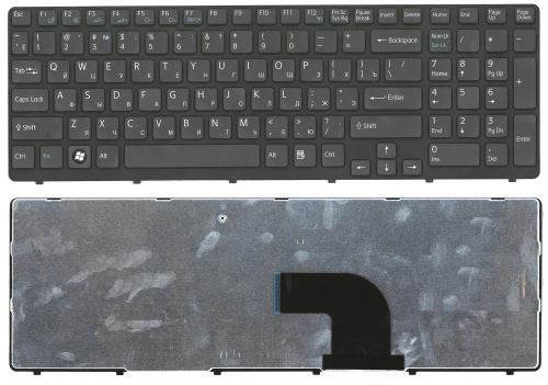 Клавиатура для ноутбука Sony Vaio SVE15 SVE1511V1R черная Клавиатура для ноутбука Sony Vaio SVE15 SVE1511V1R черная
