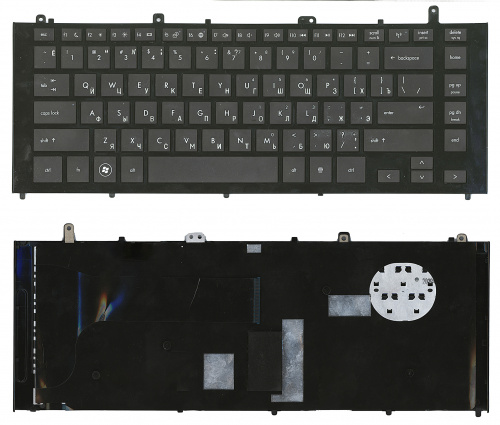 Клавиатура для ноутбука HP ProBook 4425s черная с черной рамкой Клавиатура для ноутбука HP ProBook 4425s черная с черной рамкой