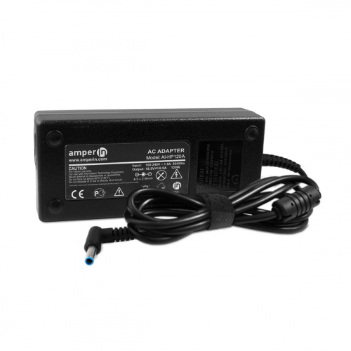 Блок питания (сетевой адаптер) Amperin AI-HP120A для ноутбуков HP 19.5V 6.15A 120W 4.5x3.0mm Блок питания (сетевой адаптер) Amperin AI-HP120A для ноутбуков HP 19.5V 6.15A 120W 4.5x3.0mm