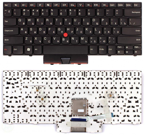 Клавиатура для ноутбука Lenovo ThinkPad Edge 13 E30 черная Клавиатура для ноутбука Lenovo ThinkPad Edge 13 E30 черная