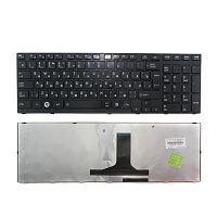 Клавиатура для ноутбука Toshiba A660 черная с черной рамкой (версия 2)