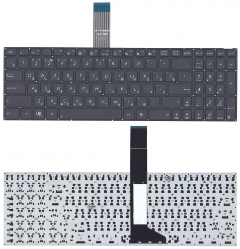Клавиатура для ноутбука Asus X501A X501U X550 черная плоский Enter Клавиатура для ноутбука Asus X501A X501U X550 черная плоский Enter