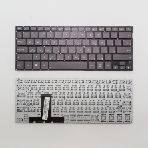 Клавиатура для ноутбука Asus Zenbook UX31 черная без рамки, под подсветку