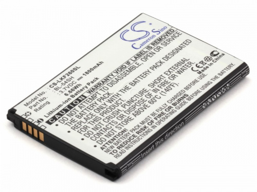 Sino Power Аккумулятор для телефона LG BL-54SG, EAC62018301 (1800mAh)