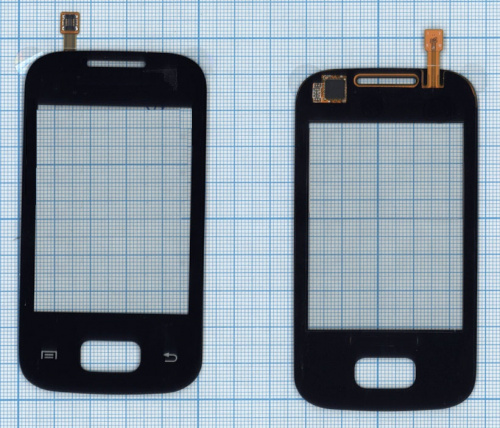 Сенсорное стекло (тачскрин) для Samsung Galaxy Pocket GT-S5300 черное Сенсорное стекло (тачскрин) для Samsung Galaxy Pocket GT-S5300 черное