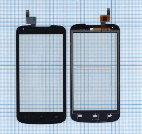 Сенсорное стекло (тачскрин) для Huawei Ascend Y520 (D2Y520-U22) черное