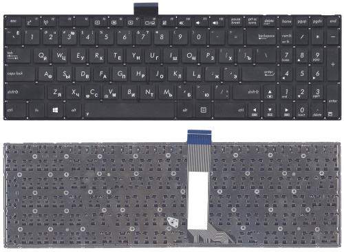 Клавиатура для ноутбука Asus X502 X502CA X502C черная (плоский Enter) Клавиатура для ноутбука Asus X502 X502CA X502C черная (плоский Enter)