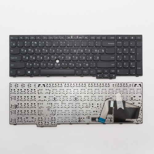 Клавиатура для ноутбука Lenovo Thinkpad Edge E550 черная с рамкой, со стиком