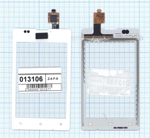 Сенсорное стекло (тачскрин) для Sony Xperia E / E Dual C1505/C1605 белое Сенсорное стекло (тачскрин) для Sony Xperia E / E Dual C1505/C1605 белое