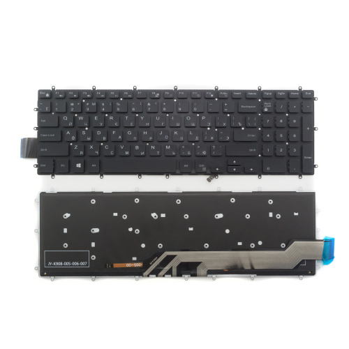 Клавиатура для ноутбука Dell 15 5565 черная с подсветкой